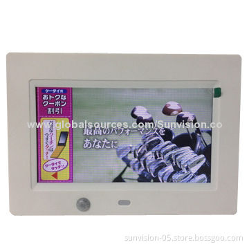 7-inch digital photo frame with motion sensor